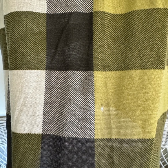 Burberry Brit Olive Plaid Short Sleeve Top size medium - Picture 6 of 9
